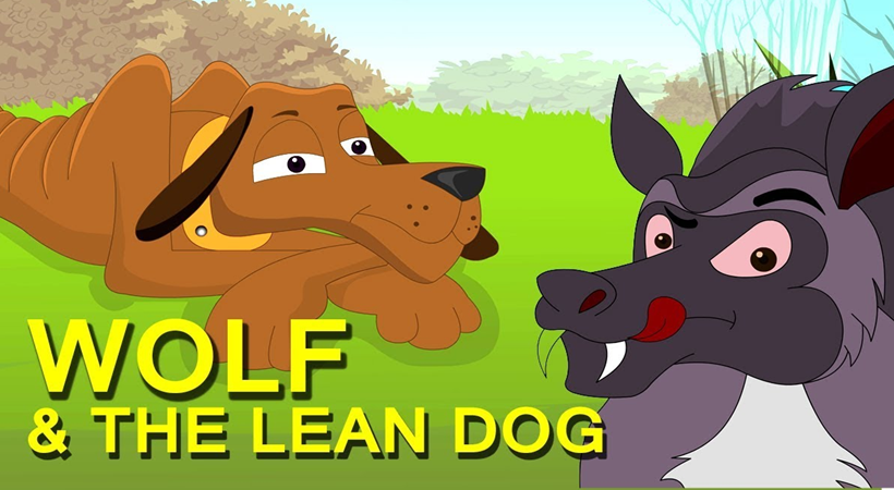 the wolf and the lean dog