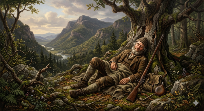 Rip Van Winkle Sleeping Story