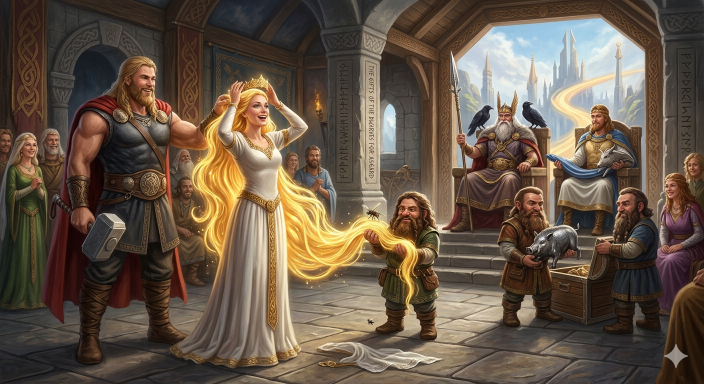 Sif and Her Golden Hair Story