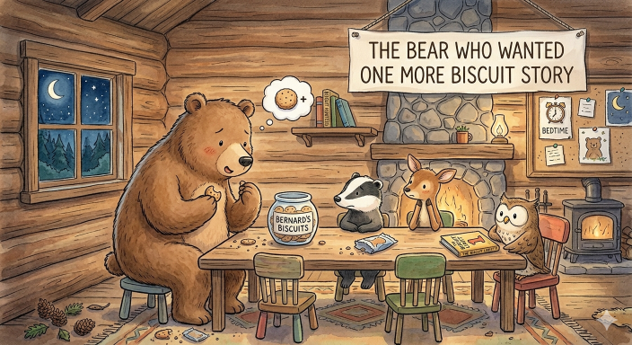 the bear who wanted one more biscuit story